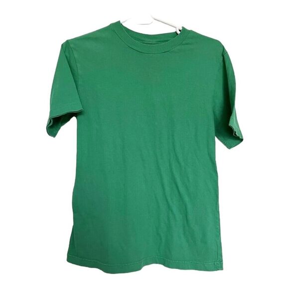 Cherokee T Shirt Ultimate Tee Boys Size Large Solid Green Cotton Basics Spring‎ - Picture 1 of 4